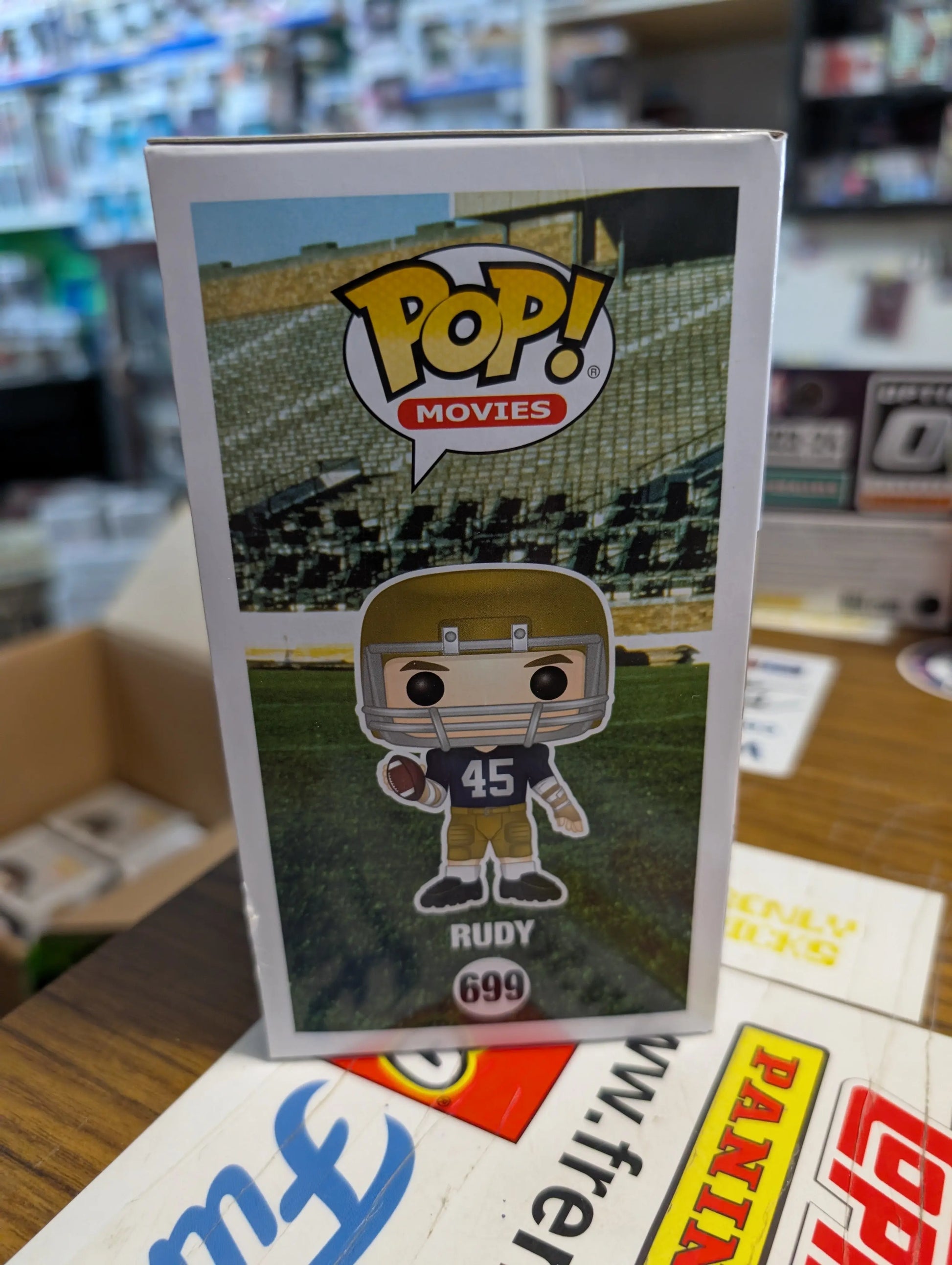 Rudy Funko POP! Vinyl Figure Movie Notre Dame Football Vaulted 699 FRENLY BRICKS - Open 7 Days