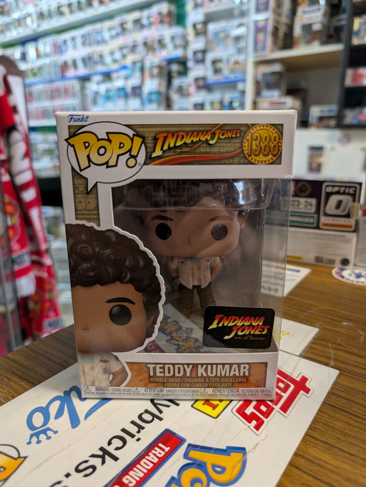 Indiana Jones and the Dial of Destiny (2023) - Teddy Kumar Pop! Vinyl 1388 FRENLY BRICKS - Open 7 Days
