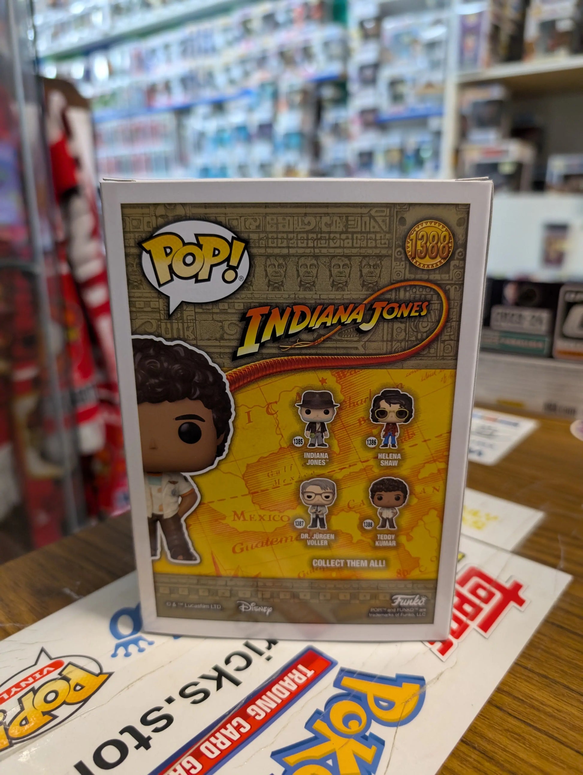 Indiana Jones and the Dial of Destiny (2023) - Teddy Kumar Pop! Vinyl 1388 FRENLY BRICKS - Open 7 Days