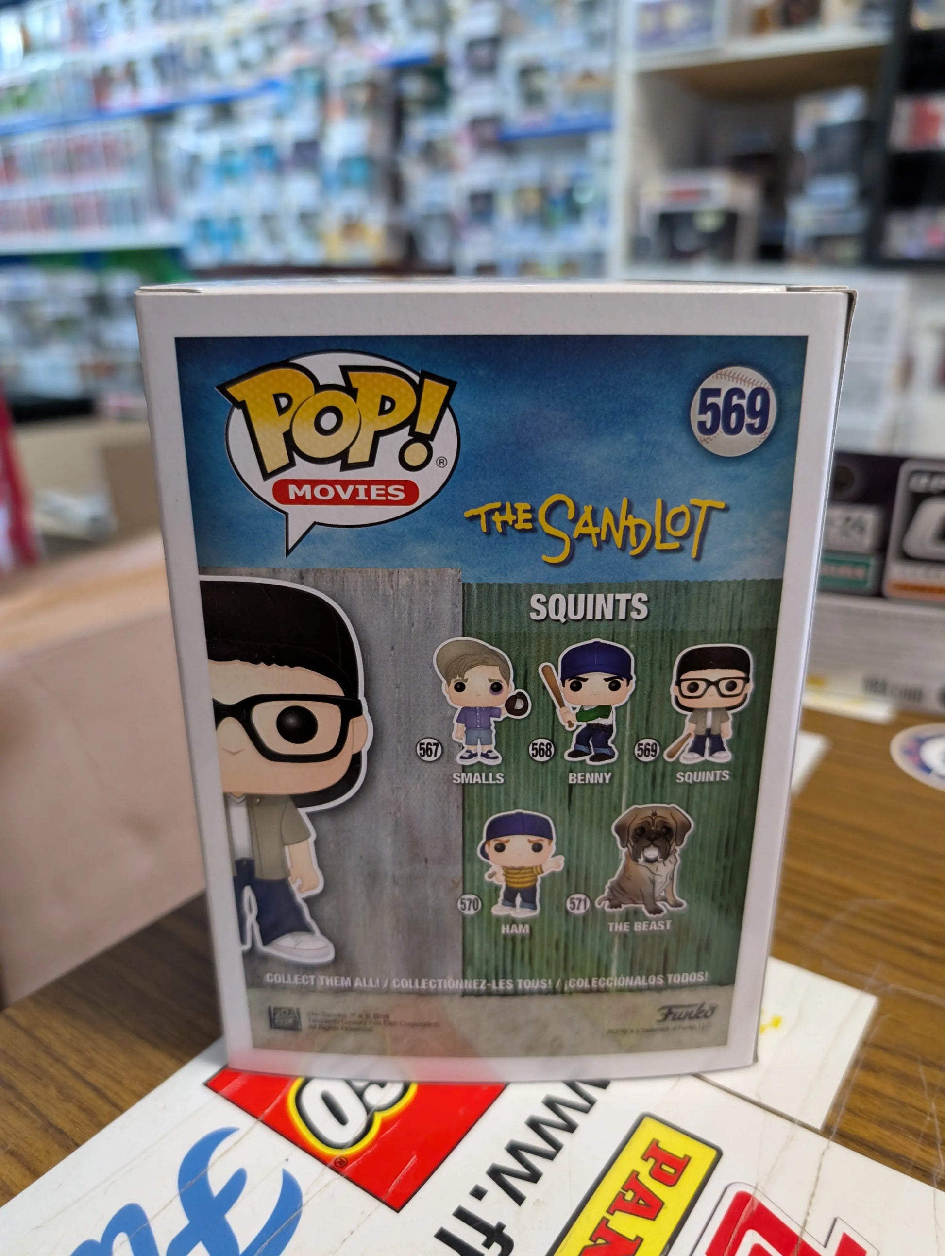 Funko Pop Movies The Sandlot 569 Squints Vinyl FRENLY BRICKS - Open 7 Days