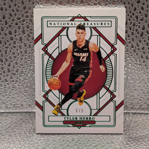 2020-21 National Treasures Tyler Herro Emerald /5 MIAMI HEAT #55 FRENLY BRICKS - Open 7 Days