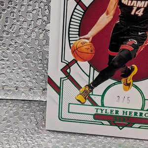 2020-21 National Treasures Tyler Herro Emerald /5 MIAMI HEAT #55 FRENLY BRICKS - Open 7 Days