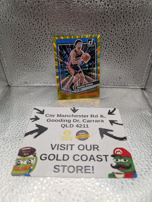 2023-24 Donruss Quentin Grimes Gold /10 FRENLY BRICKS - Open 7 Days