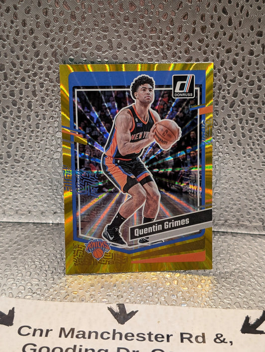 2023-24 Donruss Quentin Grimes Gold /10 FRENLY BRICKS - Open 7 Days
