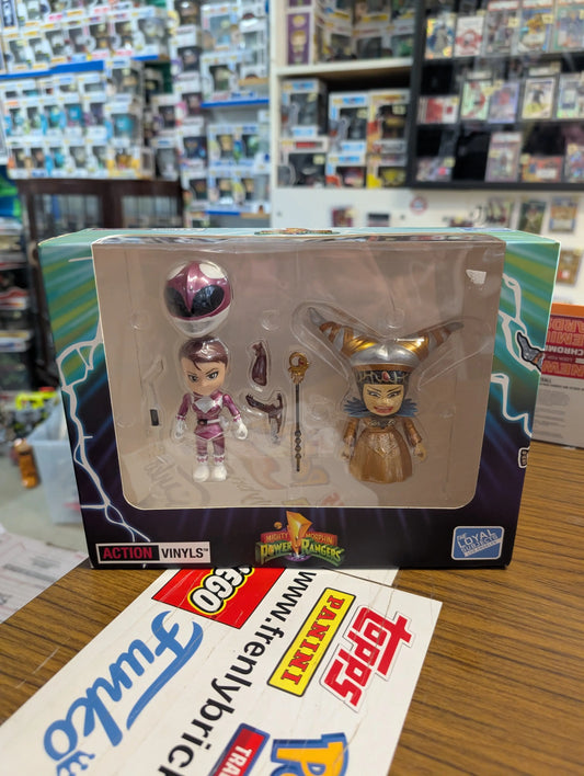 Mighty Morpin Power Rangers Metallic Series Exclusive Pink Ranger vs Rita SDCC FRENLY BRICKS - Open 7 Days