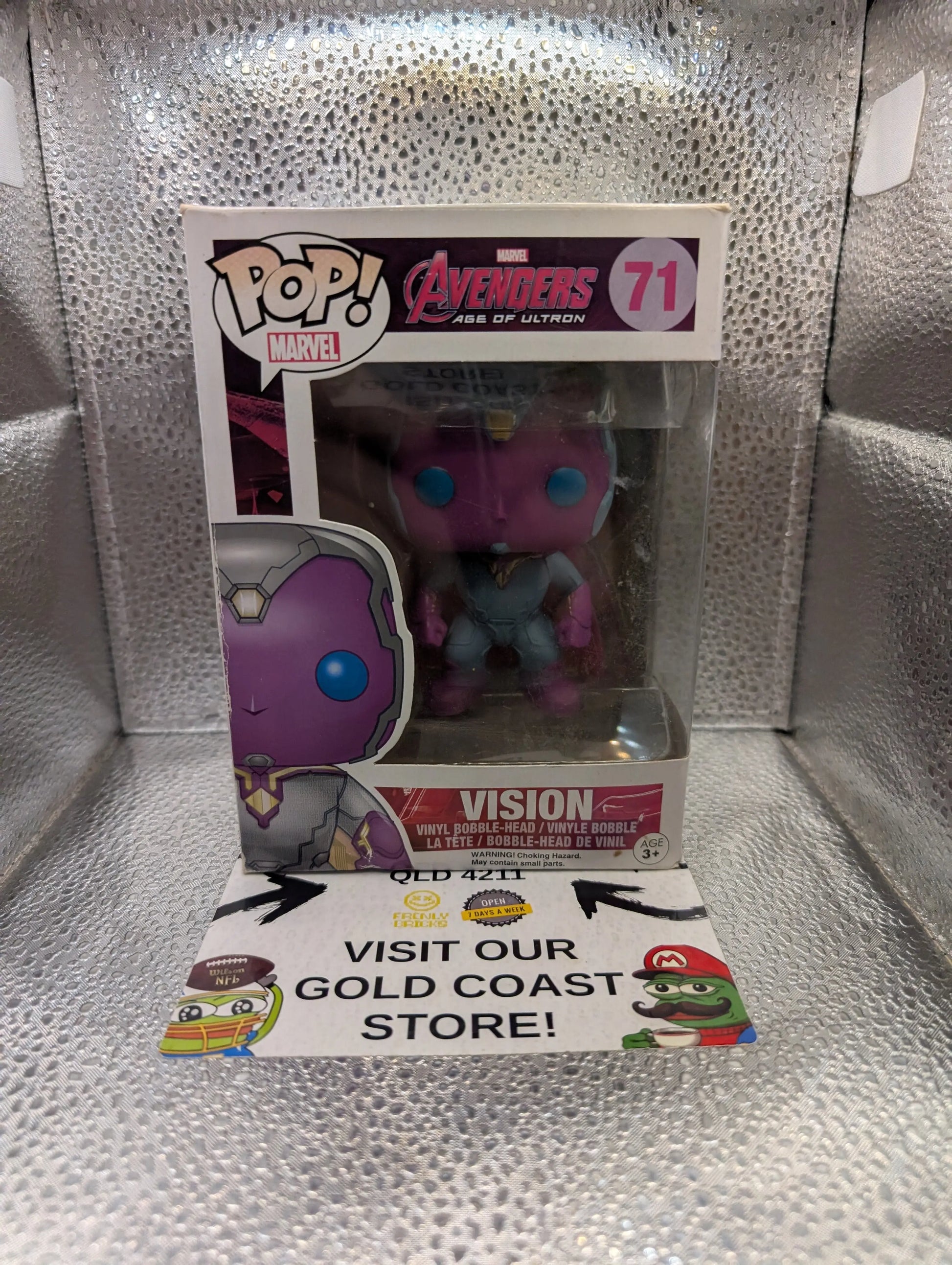 Funko Pop! MARVEL  Avengers Age Of Ultron #71 - Vision FRENLY BRICKS - Open 7 Days