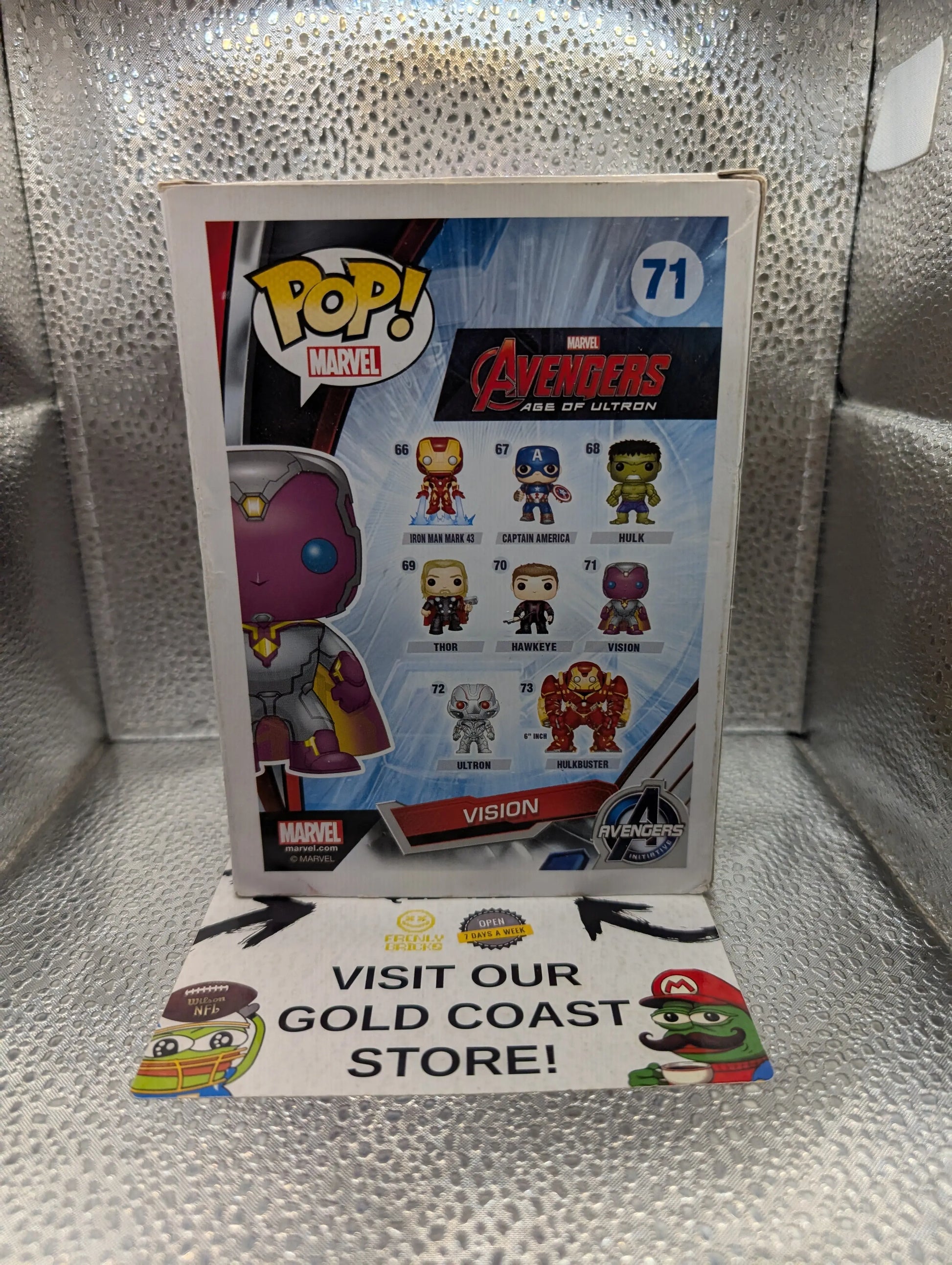 Funko Pop! MARVEL  Avengers Age Of Ultron #71 - Vision FRENLY BRICKS - Open 7 Days