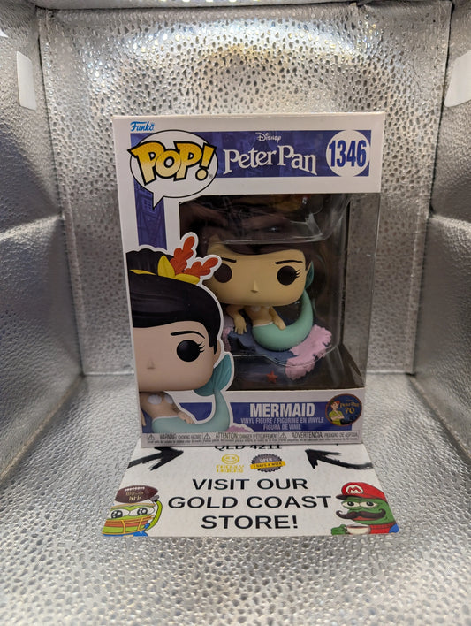Mermaid 1346 ~ Disney: Peter Pan ~ Funko Pop Vinyl ~ 70 Years Anniversary FRENLY BRICKS - Open 7 Days