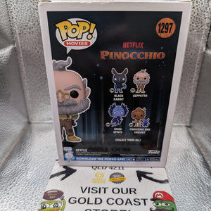 Funko Pop! Movies: Enamel Geppetto Collectable Vinyl 1297 FRENLY BRICKS - Open 7 Days