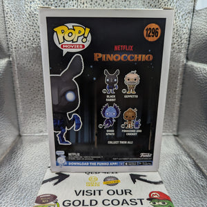 NETFLIX PINOCCHIO - BLACK RABBIT 1296 FUNKO POP! VINYL FIGURE pop FRENLY BRICKS - Open 7 Days