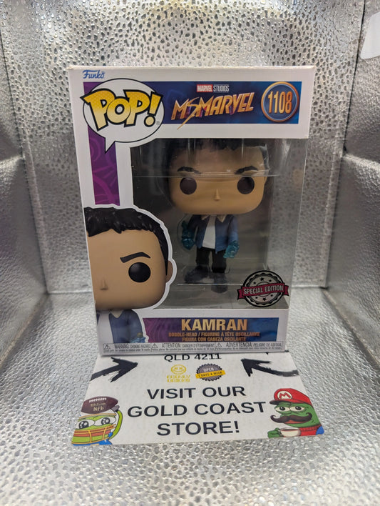 Funko Pop Marvel Studios  Ms. Marvel, Kamran #1108 SPECIAL EDITION FRENLY BRICKS - Open 7 Days