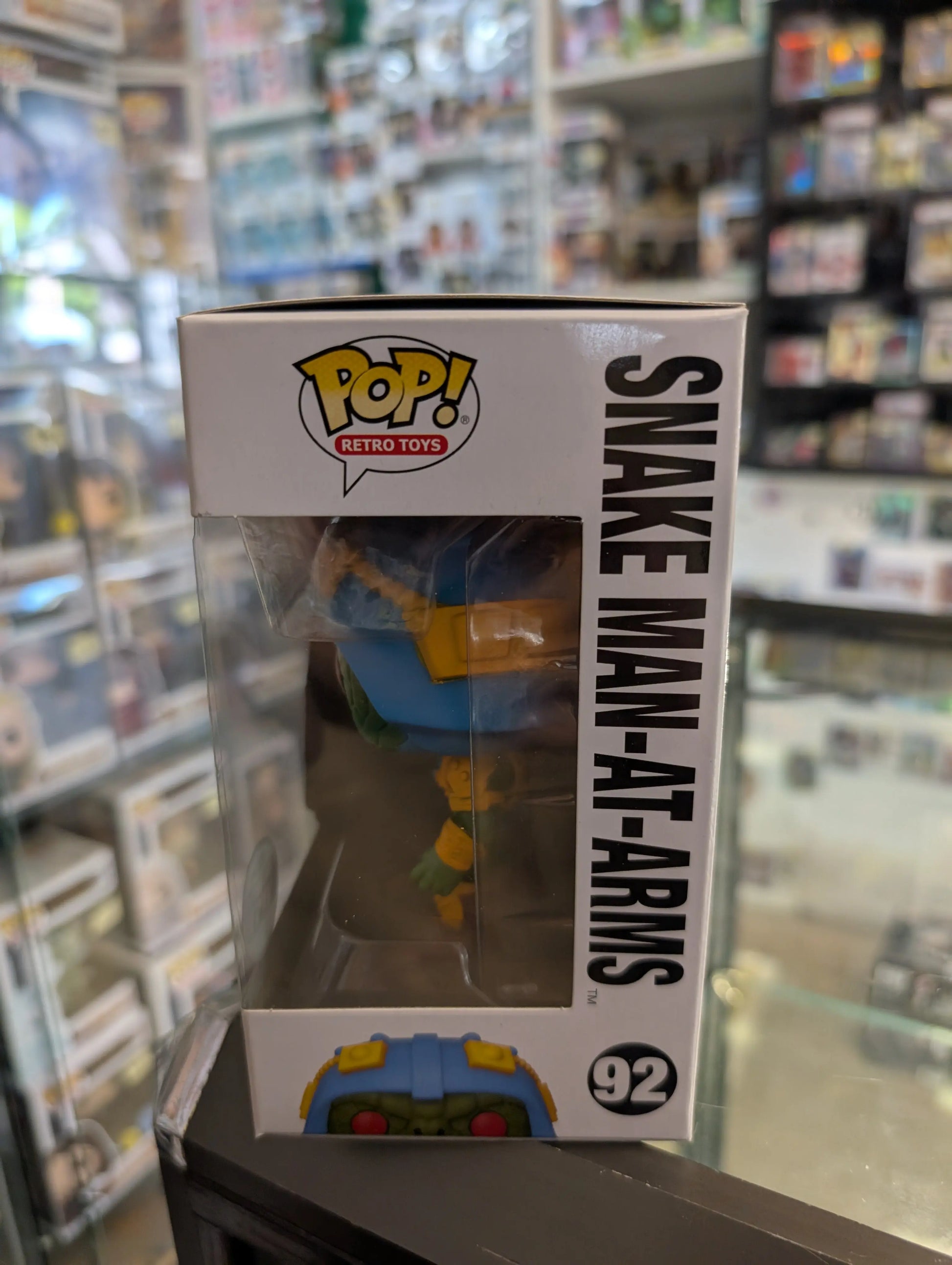 FUNKO POP 2021 RETRO TOYS MOTU # 92 SNAKE MAN AT ARMS 4.5" VINYL FIGURE FRENLY BRICKS - Open 7 Days