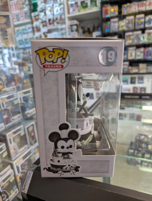 Funko Pop! Trains Mickey in Steamboat Car Disney 100 Amazon Exclusive #19 (new) FRENLY BRICKS - Open 7 Days