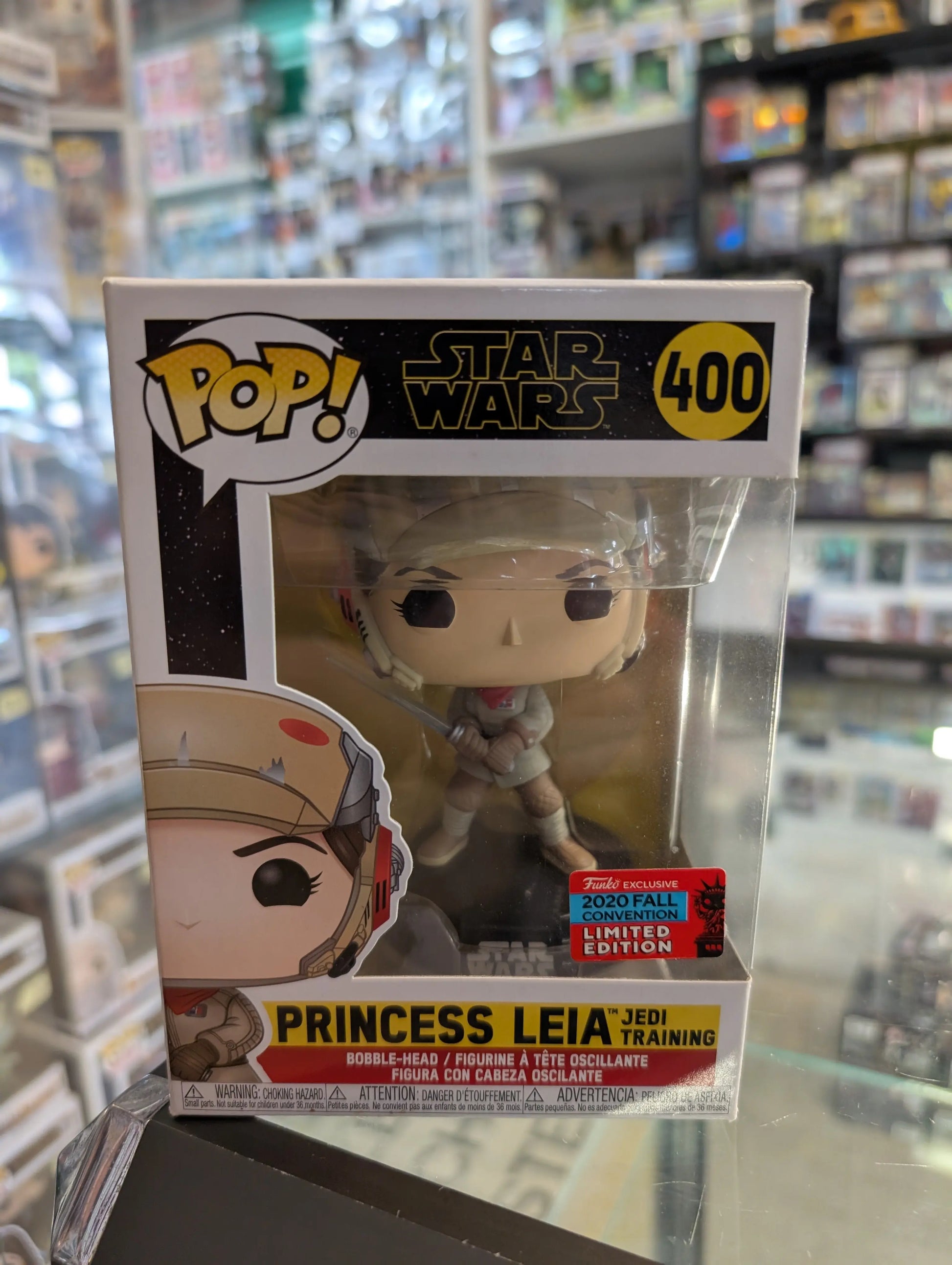 Star Wars - Princess Leia Jedi Training #400 Funko Pop Vinyl Fall 2020 FRENLY BRICKS - Open 7 Days