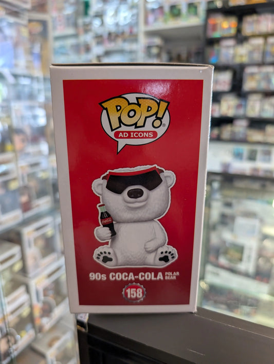 Funko Pop! Vinyl: Coca-Cola - 90s Coca-Cola Polar Bear #158 FRENLY BRICKS - Open 7 Days