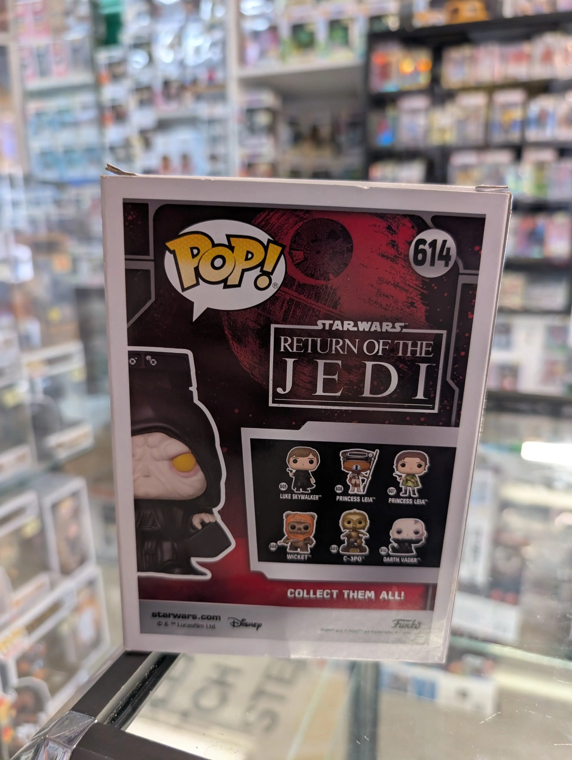Emperor Palpatine 614 ~ Star Wars: Epi VI - Return of the Jedi ~ Funko Pop Vinyl FRENLY BRICKS - Open 7 Days