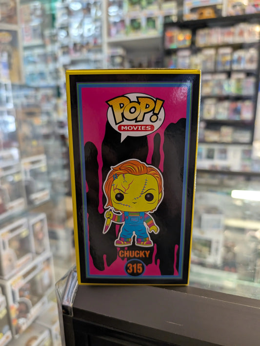 Child's Play 4: Bride of Chucky - Chucky Black Light US Exclusive Pop! Vinyl 315 FRENLY BRICKS - Open 7 Days