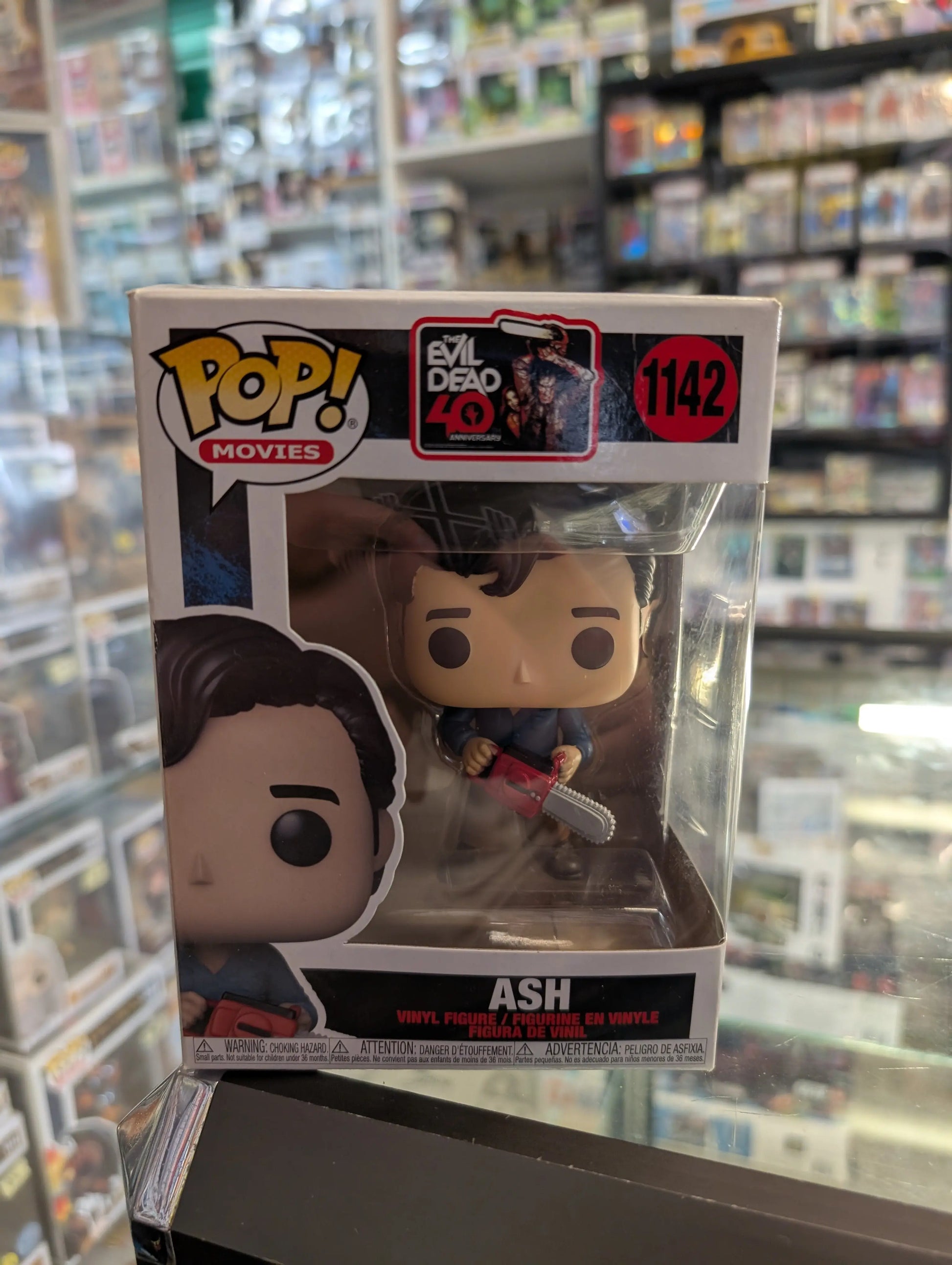 Funko POP! Movies Evil Dead 40th - Ash #1142 FRENLY BRICKS - Open 7 Days