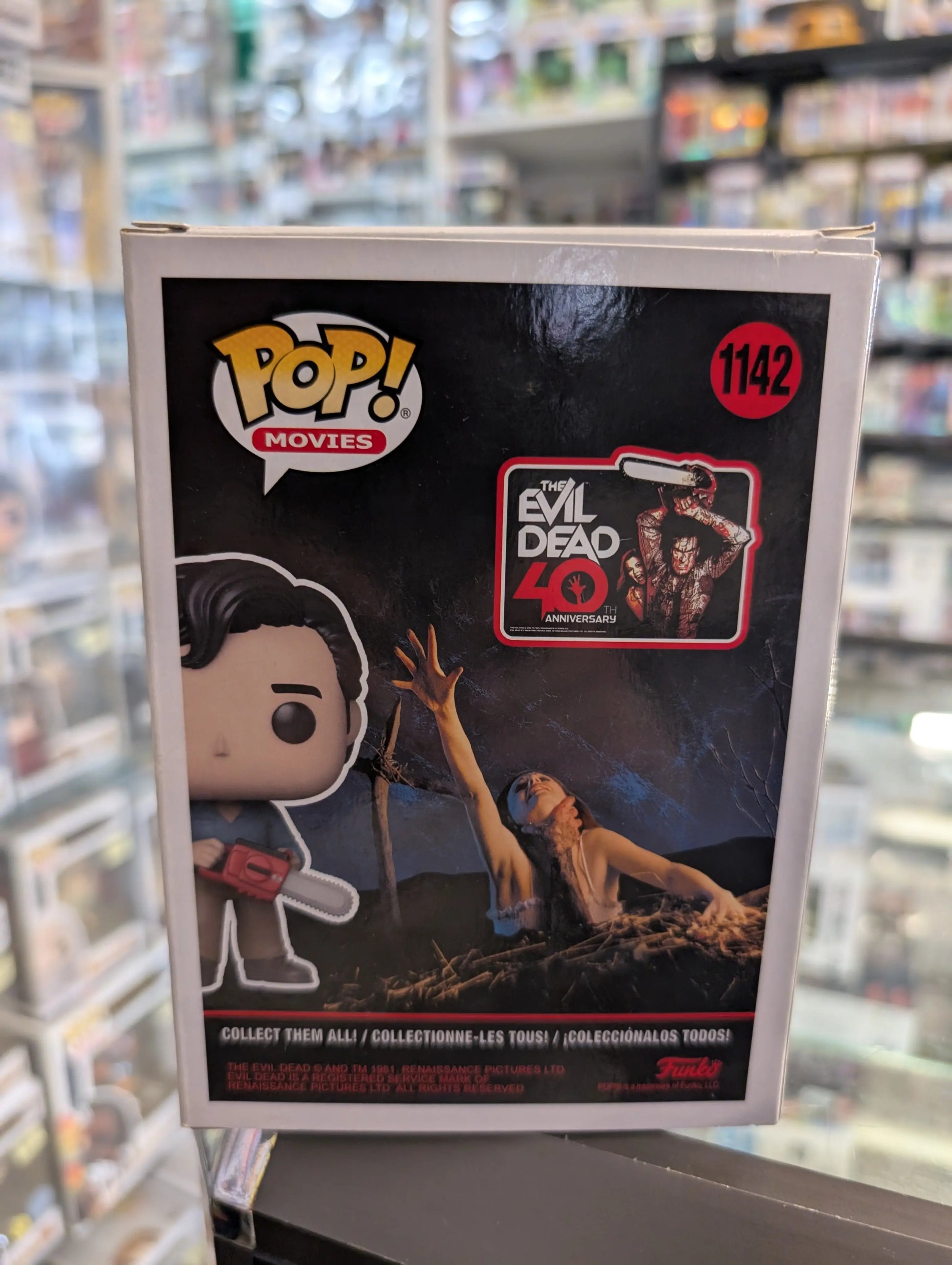 Funko POP! Movies Evil Dead 40th - Ash #1142 FRENLY BRICKS - Open 7 Days