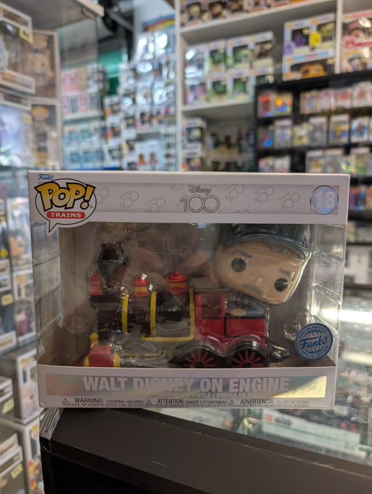 Disney 100th - Walt Disney on Engine Exclusive Pop! Train FRENLY BRICKS - Open 7 Days