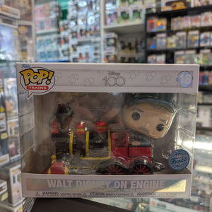 Disney 100th - Walt Disney on Engine Exclusive Pop! Train FRENLY BRICKS - Open 7 Days