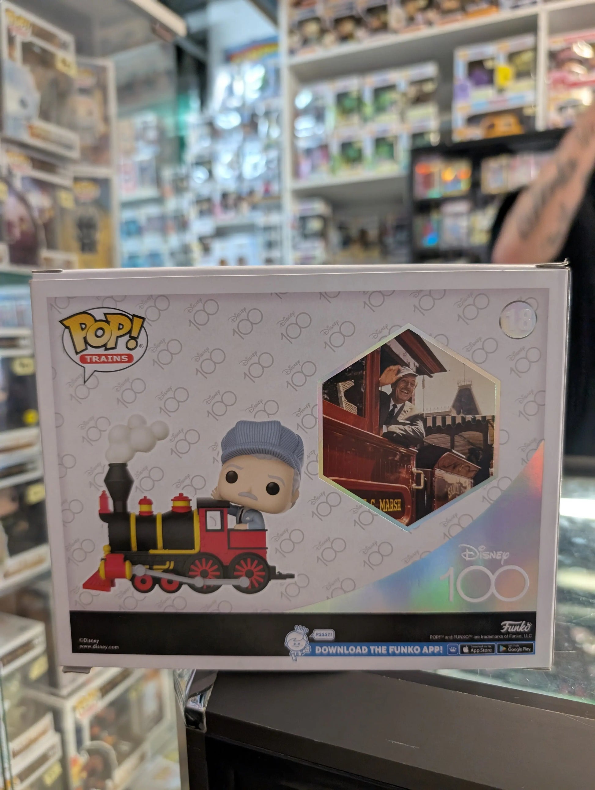 Disney 100th - Walt Disney on Engine Exclusive Pop! Train FRENLY BRICKS - Open 7 Days