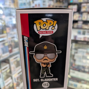G.I. Joe Sgt. Slaughter NYCC Exclusive Pop! Vinyl Figure #113 WWE WWF 2022 FRENLY BRICKS - Open 7 Days