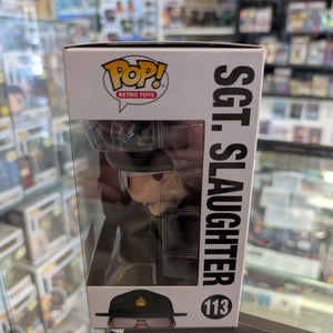 G.I. Joe Sgt. Slaughter NYCC Exclusive Pop! Vinyl Figure #113 WWE WWF 2022 FRENLY BRICKS - Open 7 Days