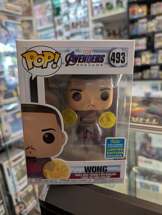 Funko Pop! Marvel Wong #493  (Endgame) 2019 Limited Edition FRENLY BRICKS - Open 7 Days