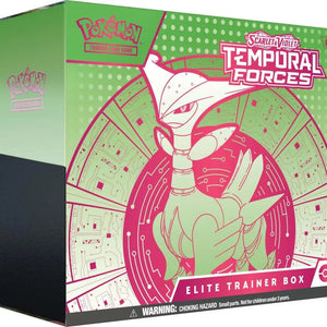 POKÉMON TCG Scarlet & Violet 5 Temporal Forces Elite Trainer Box - Iron Leaves FRENLY BRICKS - Open 7 Days