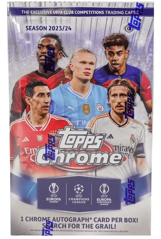 2023-24 Topps Chrome UEFA Club Competitions Soccer Hobby Box FRENLY BRICKS - Open 7 Days