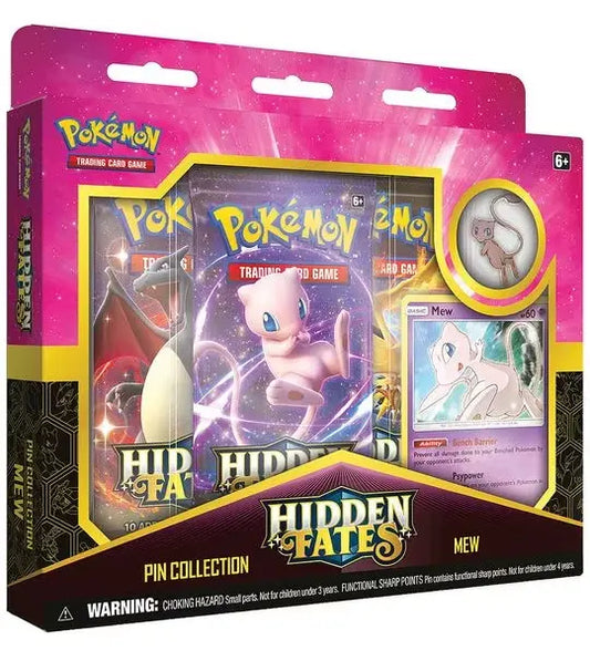 Pokémon Hidden Fates Mewtwo Pin Collection Box Factory Sealed FRENLY BRICKS - Open 7 Days