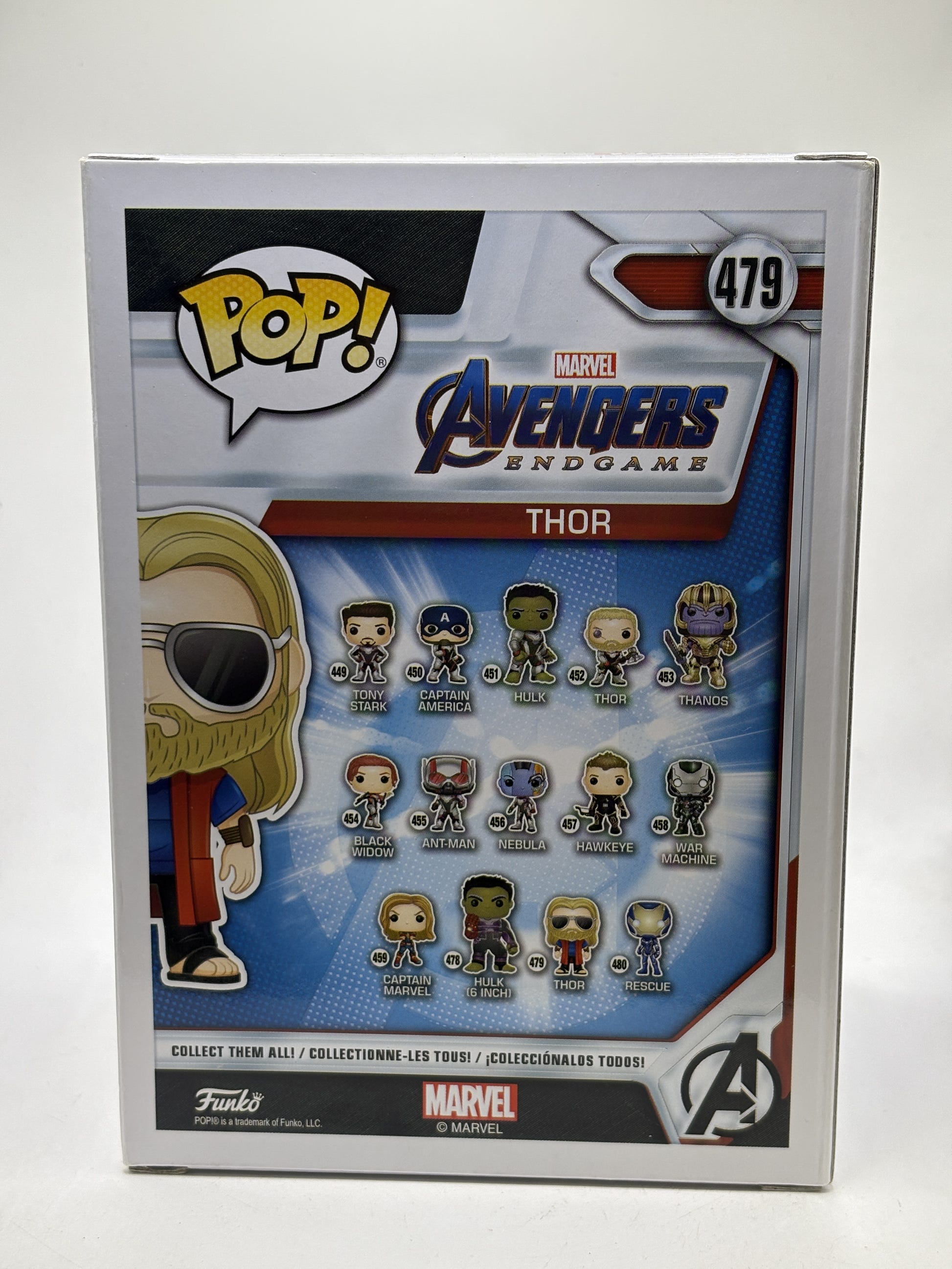Funko POP! Marvel Avengers Endgame #479 Thor Bobble-Head — back image 3