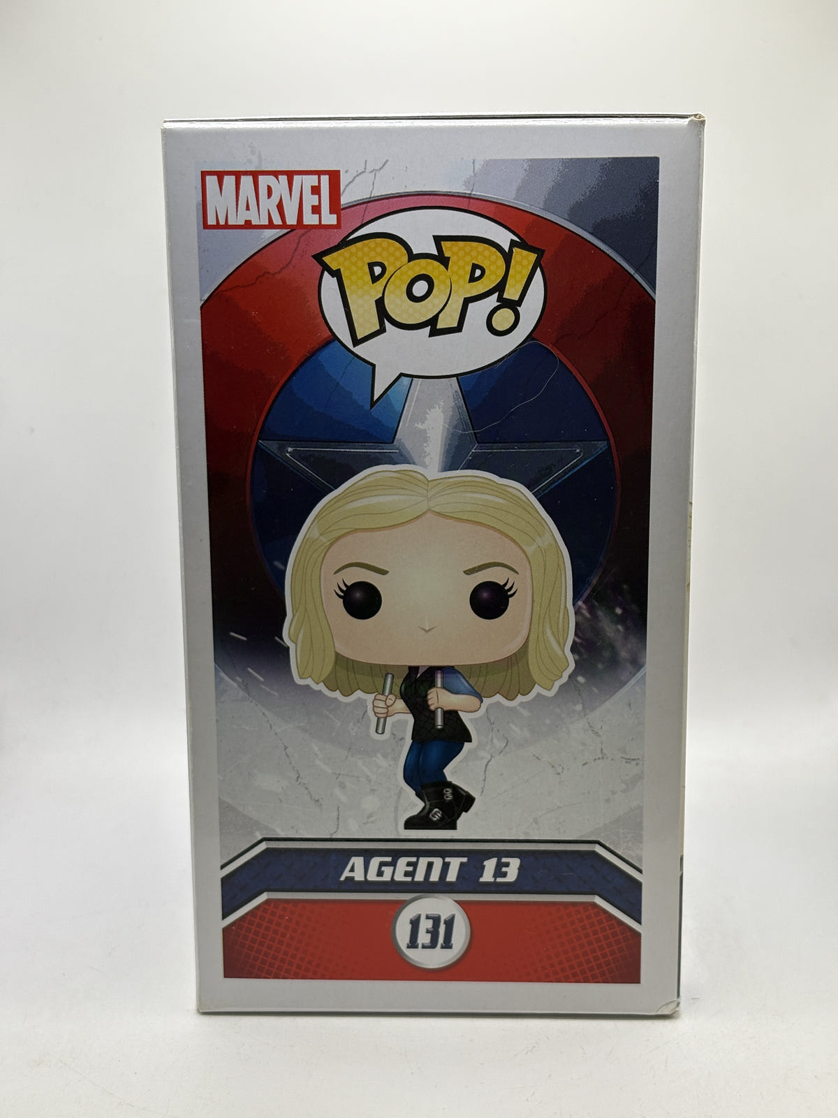 Funko POP! Marvel Captain America Civil War #131 Agent 13 Bobble-Head - Box DMG — left image 4