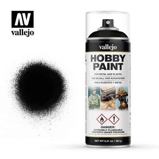 Vallejo Aerosol - Black Primer 400ml FRENLY BRICKS - Open 7 Days