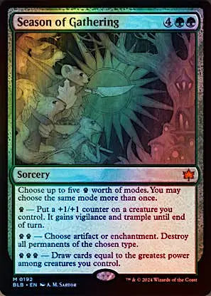 Season of Gathering Bloomburrow (M) Collector #: 0192 FRENLY BRICKS - Open 7 Days