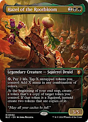 Bloomburrow Borderless: Hazel of the Rootbloom (0002 FRENLY BRICKS - Open 7 Days