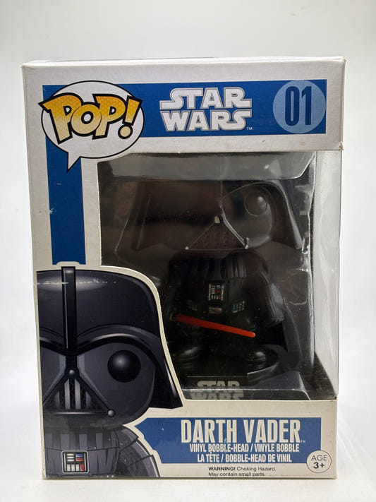 Funko POP! Star Wars #01 Darth Vader Vinyl Figure Light DMG front