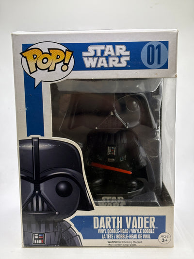 Funko POP! Star Wars #01 Darth Vader Vinyl Figure Light DMG