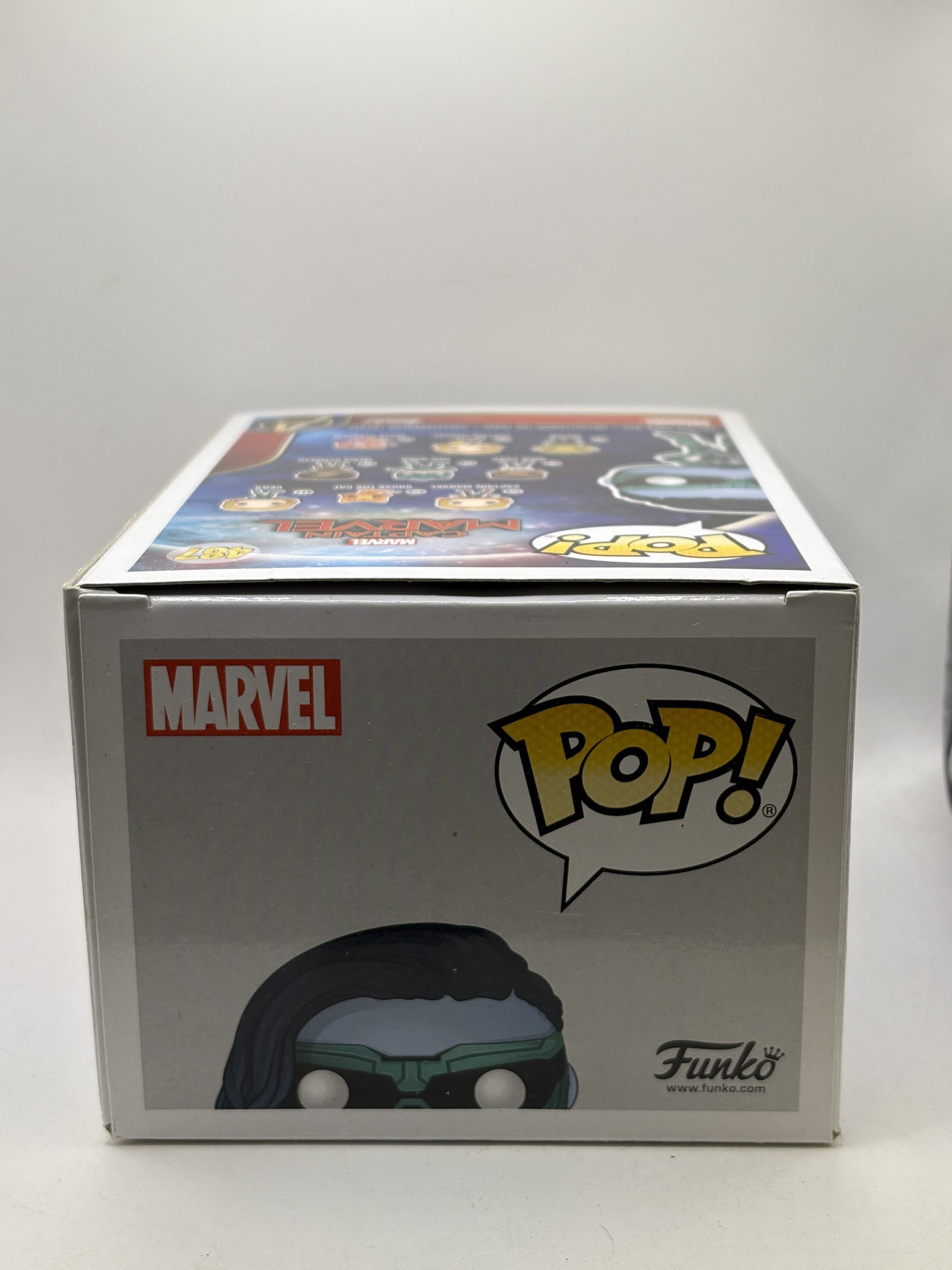 Funko POP! Marvel Captain Marvel #487 Minn-Erva Bobble-Head 2019 Summer Convention Limited Edition - Box DMG — top image 5