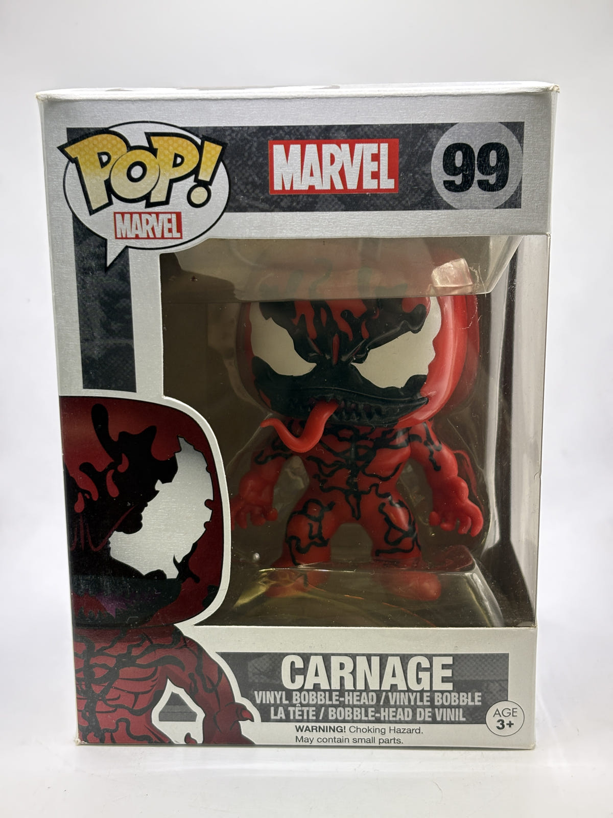 Funko POP! Marvel #99 Carnage Bobble-Head - Box DMG — front image 1