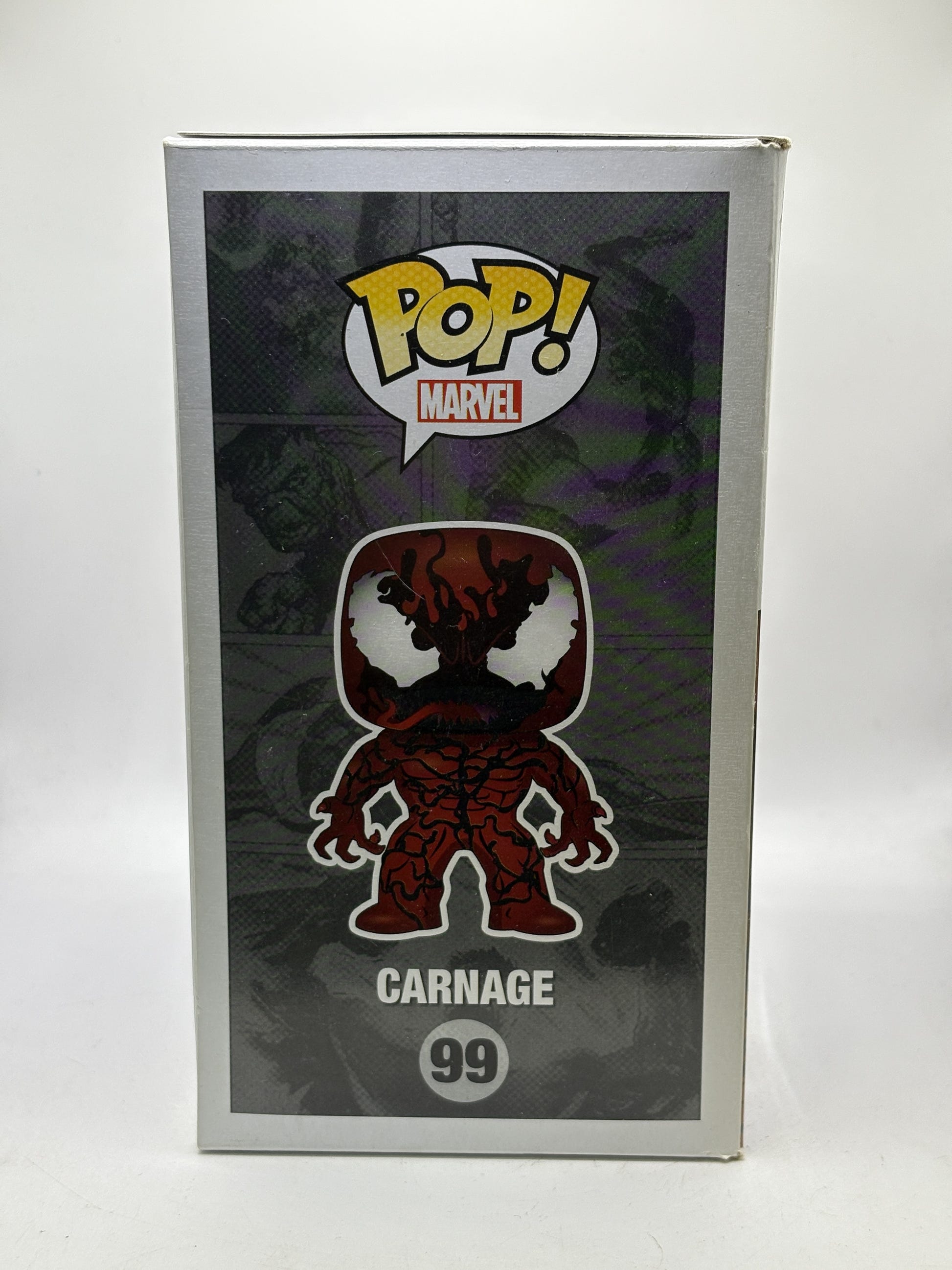 Funko POP! Marvel #99 Carnage Bobble-Head - Box DMG — left image 4