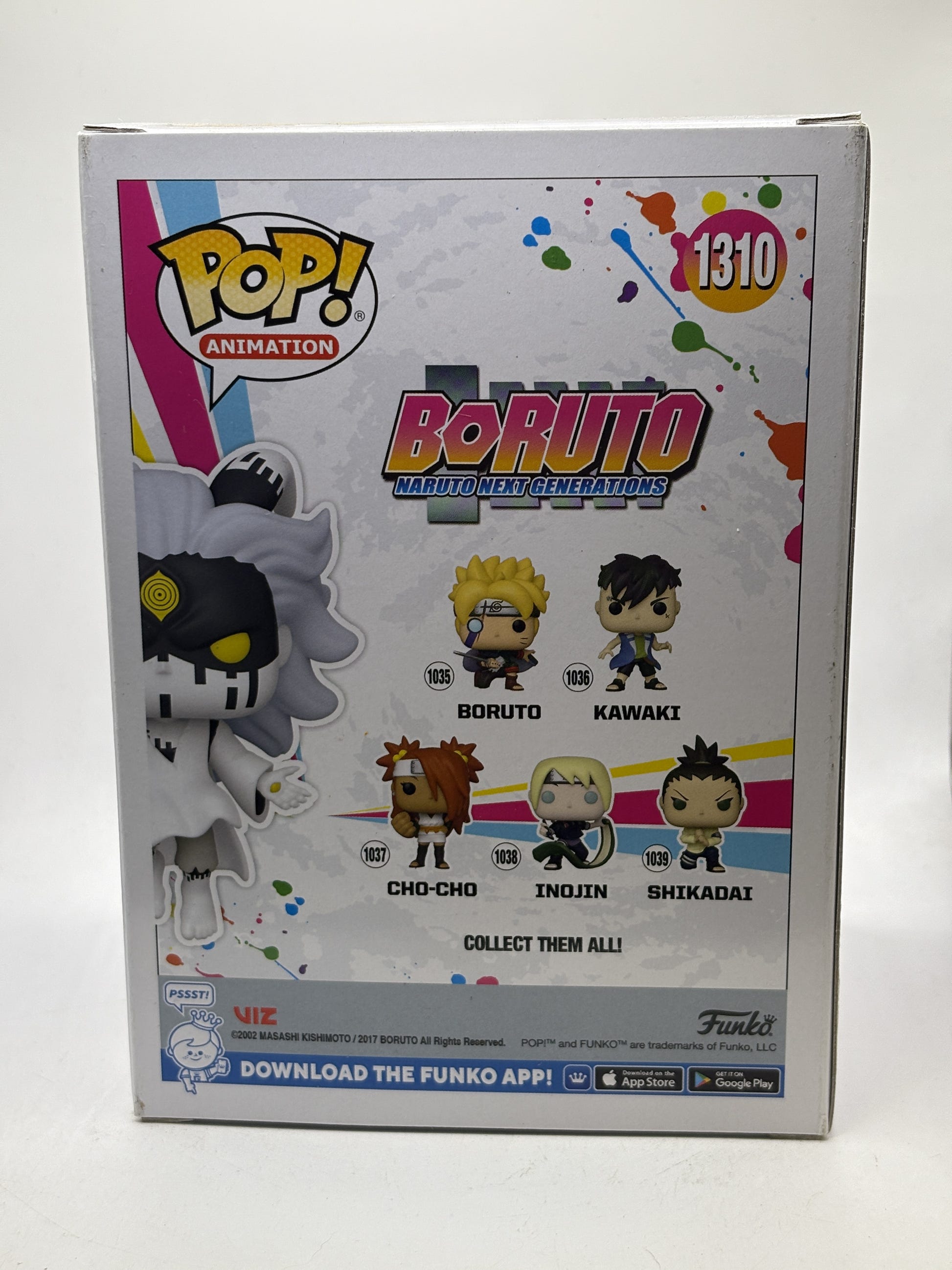 Funko POP! Animation Boruto Naruto Next Generations #1310 Momoshiki Vinyl Figure Special Edition - Box DMG — back image 3