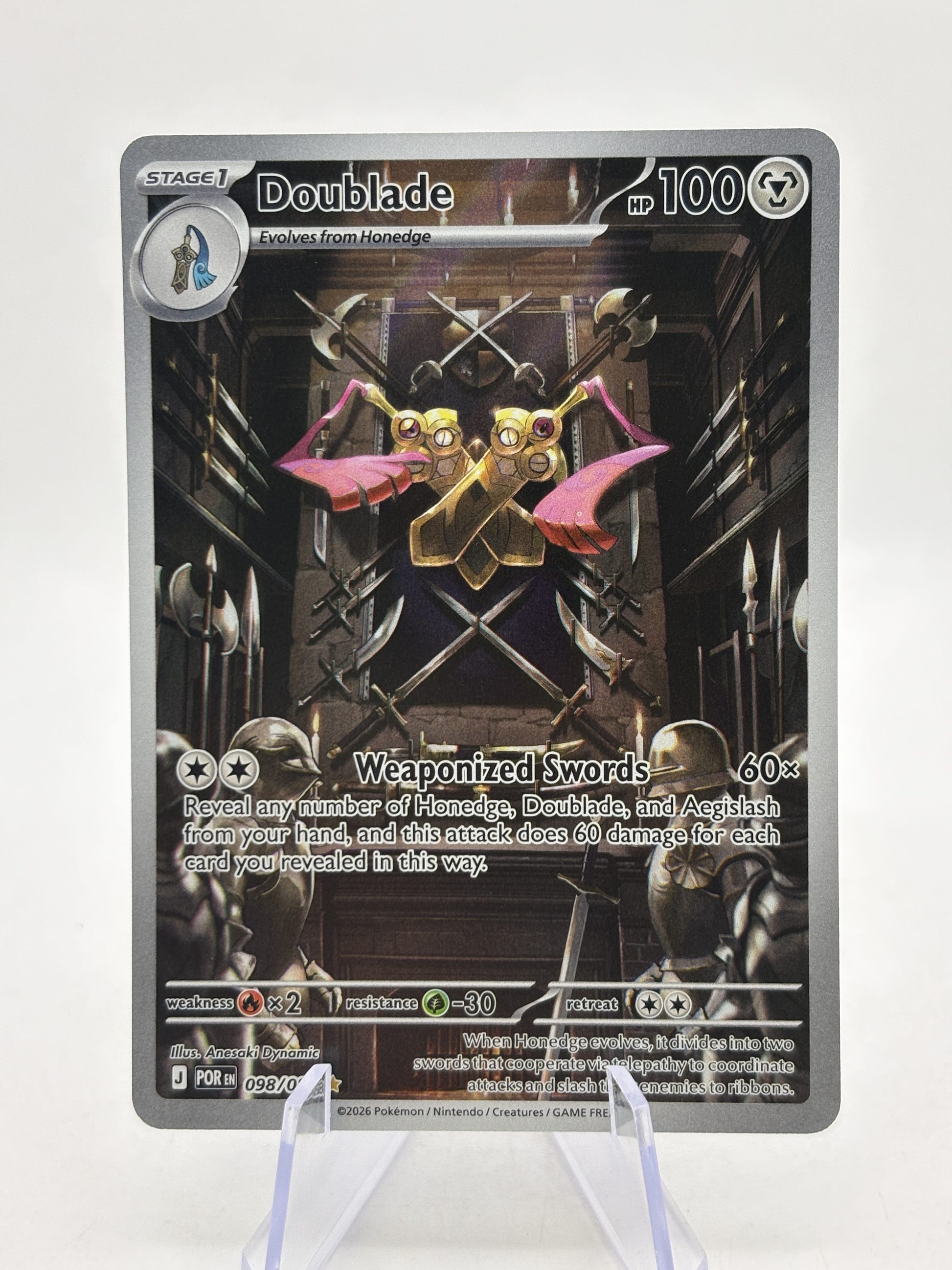 Doublade 098/088 Illustration Rare Perfect Order Pokémon TCG (NM) — front image 1