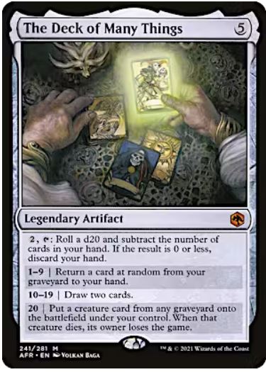 The Deck of Many Things Adventures in the Forgotten Realms #: 241 FRENLY BRICKS - Open 7 Days