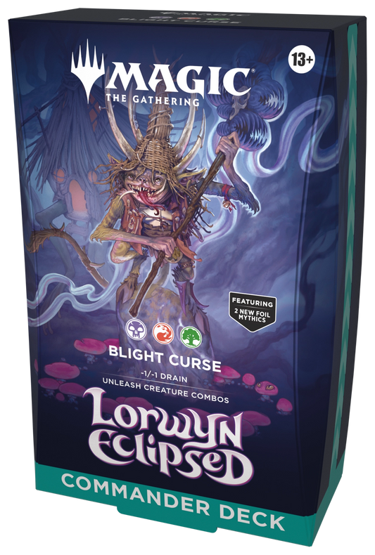 Magic: The Gathering Lorwyn Eclipsed Commander Deck Blight Curse official product image