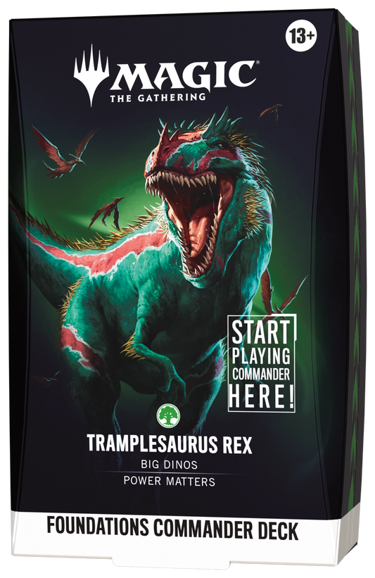Magic: The Gathering Foundations Commander Deck Tramplesaurus Rex official product image