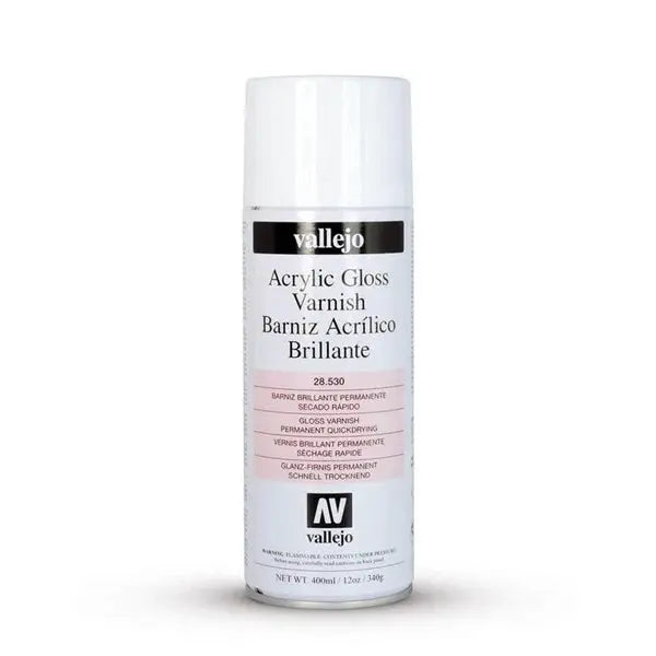 Vallejo Aerosol - Gloss Varnish 400ml FRENLY BRICKS - Open 7 Days