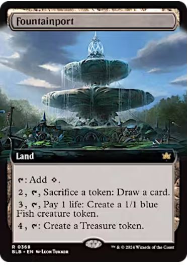 Fountainport (0368 - Extended Art) Bloomburrow #: 0368 FRENLY BRICKS - Open 7 Days