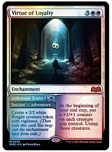 Virtue of Loyalty Wilds of Eldraine (M) Collector #: 0038 FOIL FRENLY BRICKS - Open 7 Days